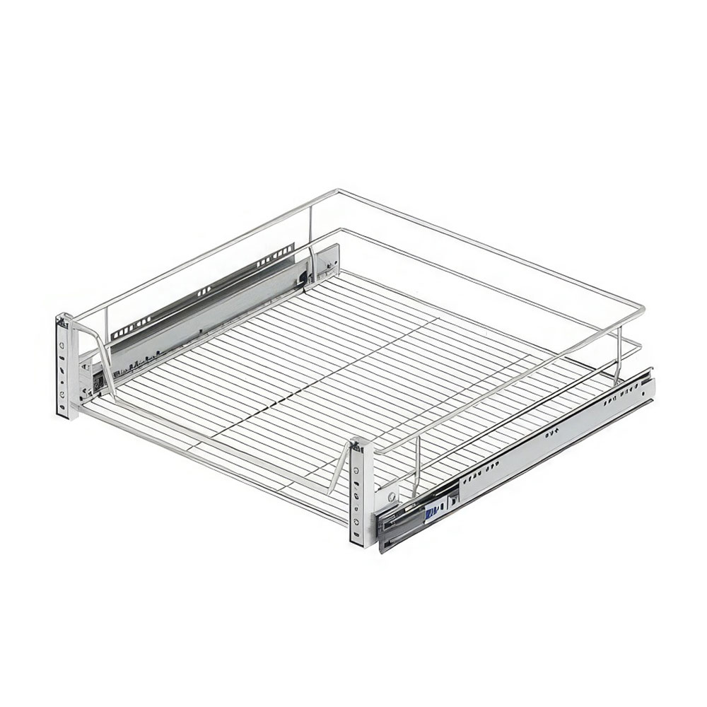 Starax S-2072-C Kapağa Monte Teleskopik Raylı Çekmece Krom 80 cm.