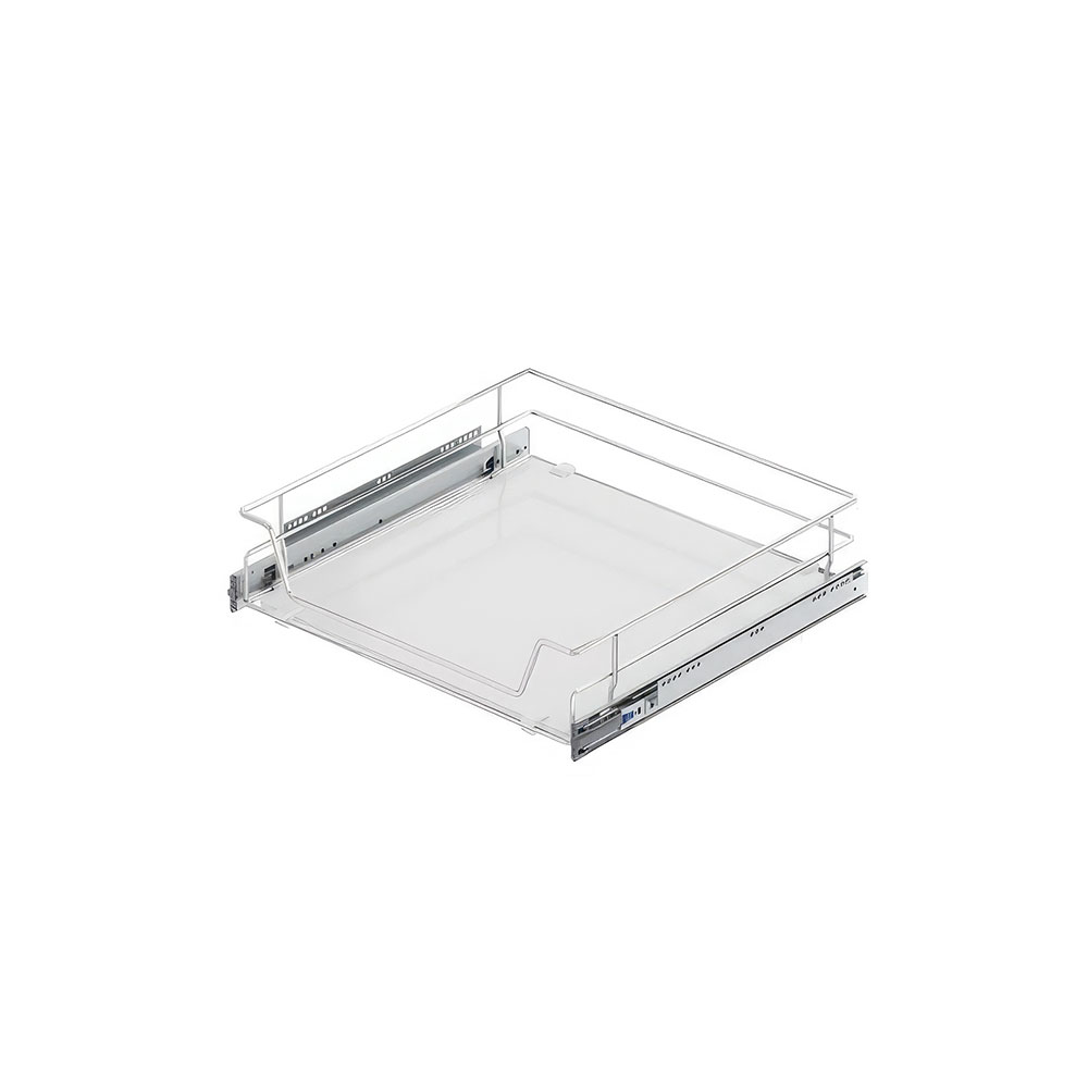 Starax S-2307-C Ahşap Tabanlı Bağımsız Teleskopik Raylı Çekmece Krom 35 cm.