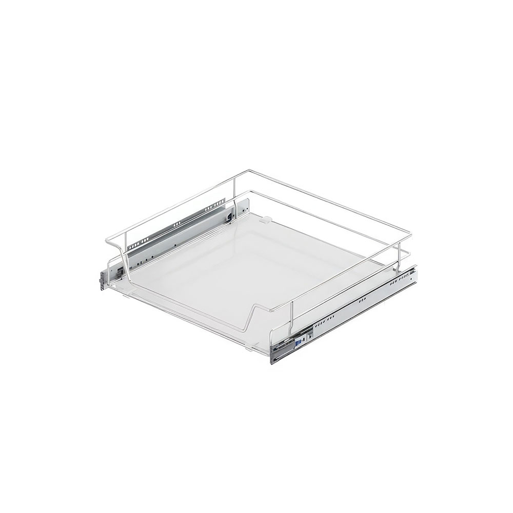 Starax S-2308-C Ahşap Tabanlı Bağımsız Teleskopik Raylı Çekmece Krom 40 cm.