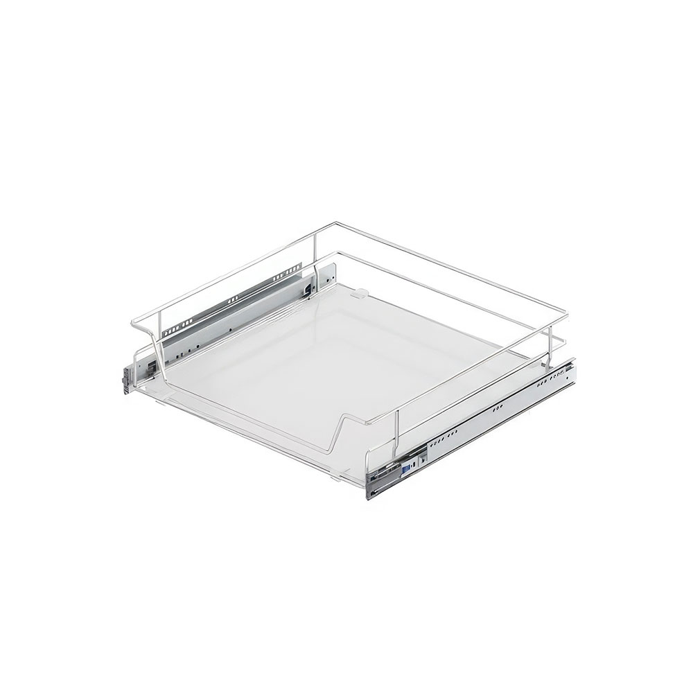 Starax S-2309-C Ahşap Tabanlı Bağımsız Teleskopik Raylı Çekmece Krom 45 cm.