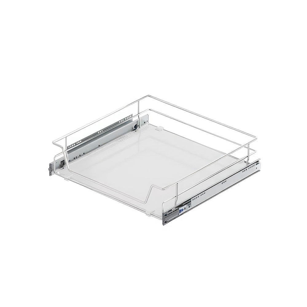 Starax S-2310-C Ahşap Tabanlı Bağımsız Teleskopik Raylı Çekmece Krom 50 cm.