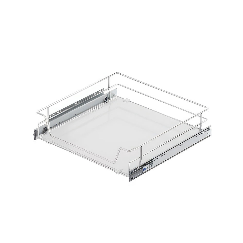 Starax S-2311-C Ahşap Tabanlı Bağımsız Teleskopik Raylı Çekmece Krom 55 cm.