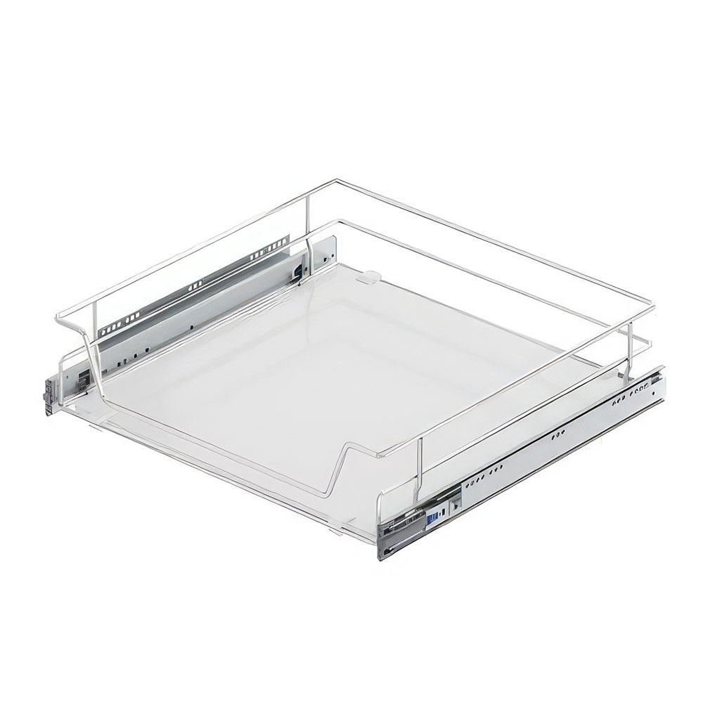 Starax S-2323-C Ahşap Tabanlı Bağımsız Teleskopik Raylı Çekmece Krom 90 cm.