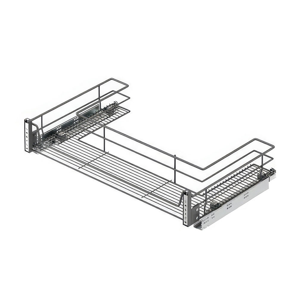Starax S-2353-A Kapağa Monte Evye Altı Çift Açılım Gizli Raylı Çekmece Antrasit 80 cm.
