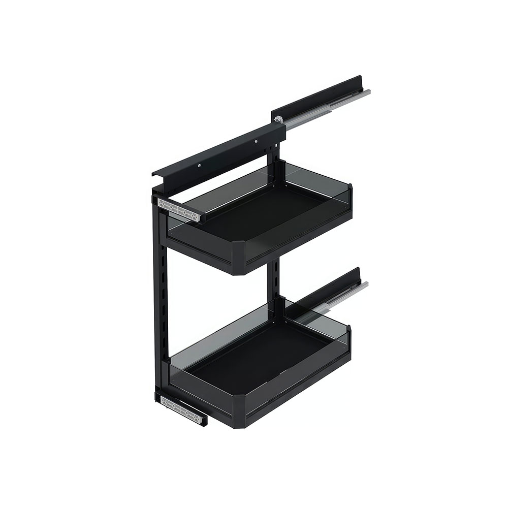 Starax S-2203-P-A Premium Yandan Gizli Raylı Tezgah Altı Ünite Sol 90° Antrasit 25 cm.