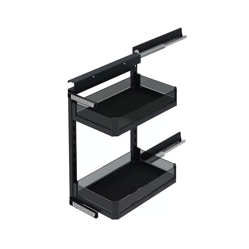 Starax S-2206-P-A Premium Yandan Gizli Raylı Tezgah Altı Ünite Sağ 90° Antrasit 30 cm.