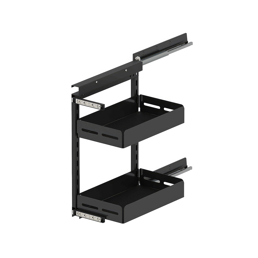 Starax S-2206-UB-A Unique Box Yandan Gizli Raylı Tezgah Altı Ünite Sağ 90° Antrasit 30 cm.