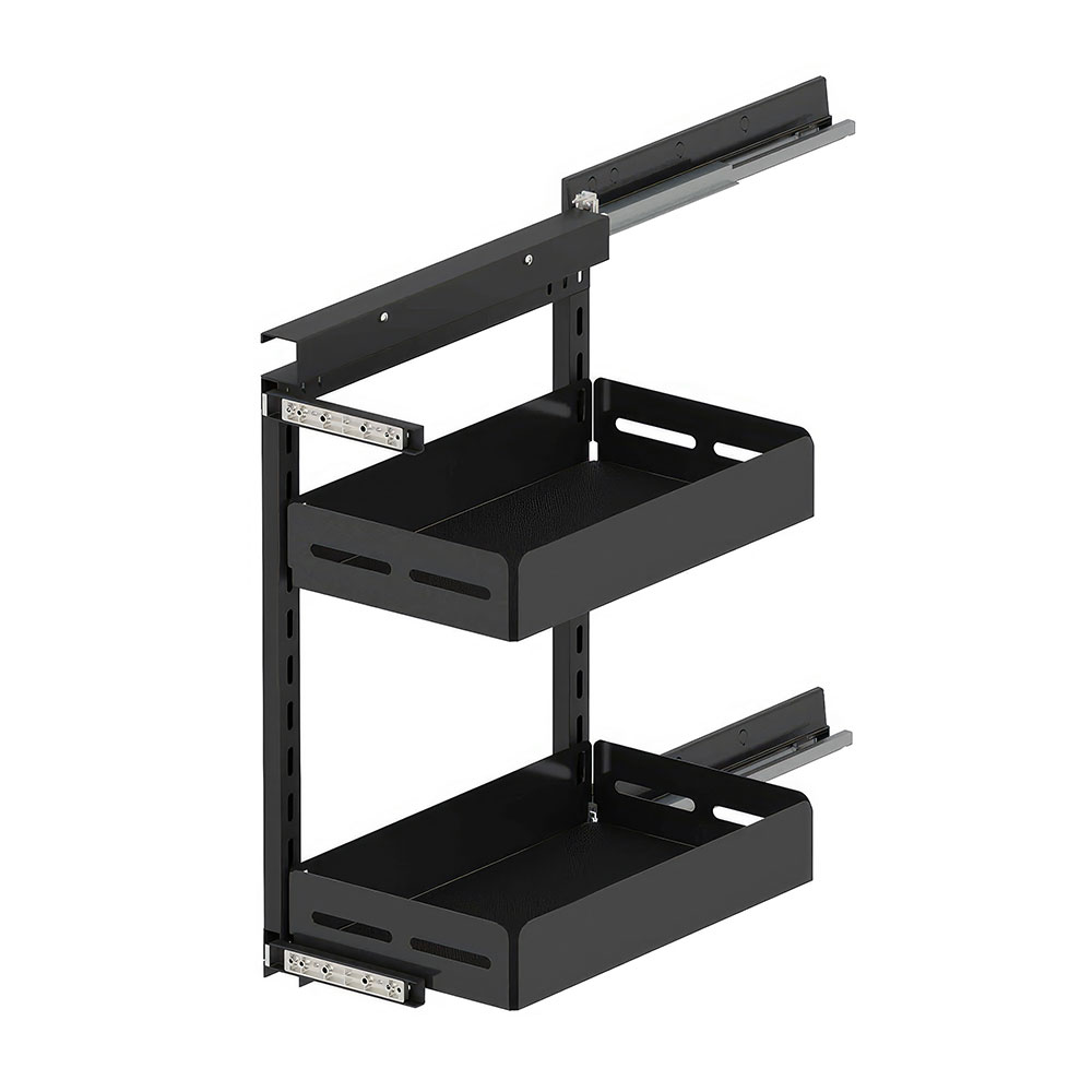 Starax S-2794-UB-A Unique Box Yandan Gizli Raylı Tezgah Altı Ünite Sağ 90° Antrasit 40 cm.