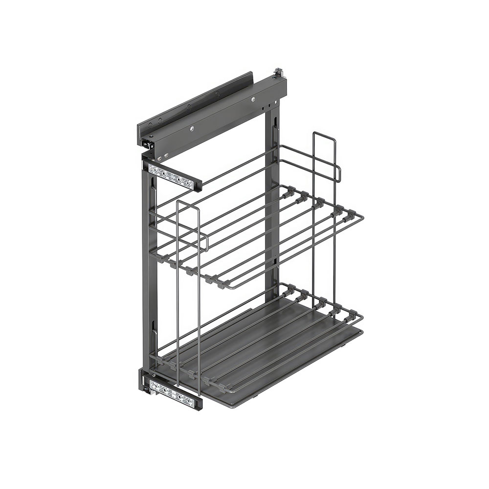 Starax S-2895-A Yandan Gizli Raylı Tepsilik Sağ Antrasit 30 cm.
