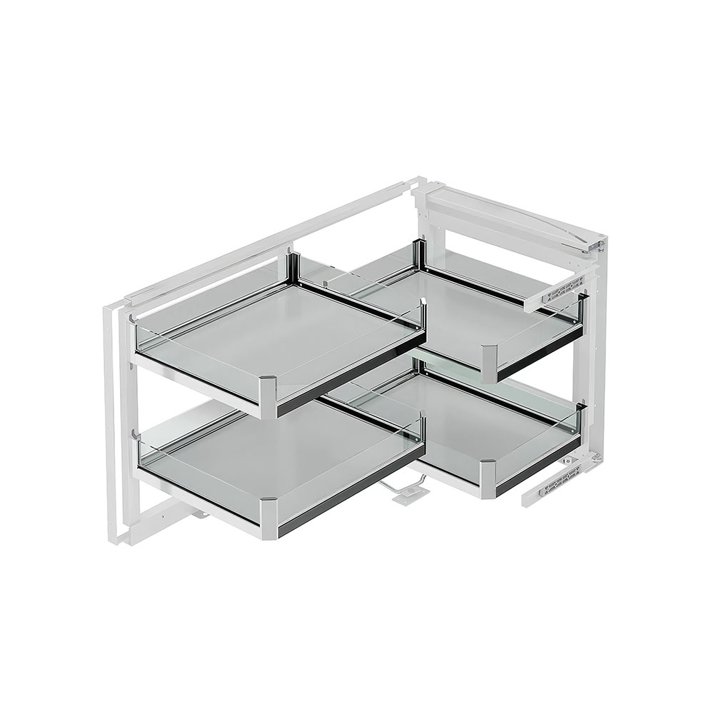 Stararax S-3001-P-C Premium Kapağa Monte Kör Köşe Mekanizması Sol Krom 45 cm.