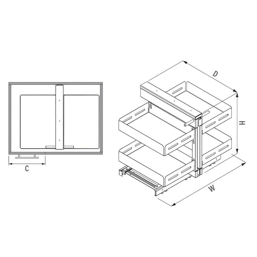 Starax S-3111-UB-W Unique Box Bağımsız Kör Köşe Mekanizması Beyaz