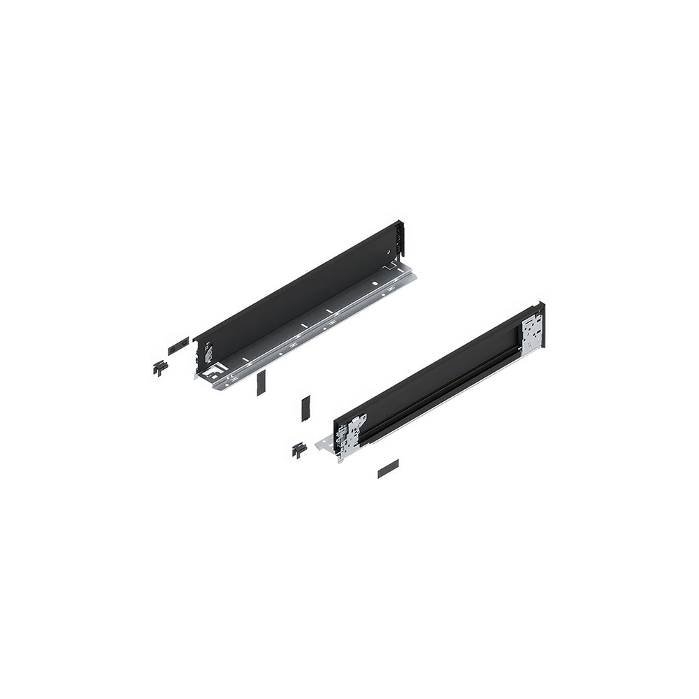 Blum 770M2701S Legrabox SE M Çekmece İç Yanı Sağ+Sol 270mm Karbon Siyah