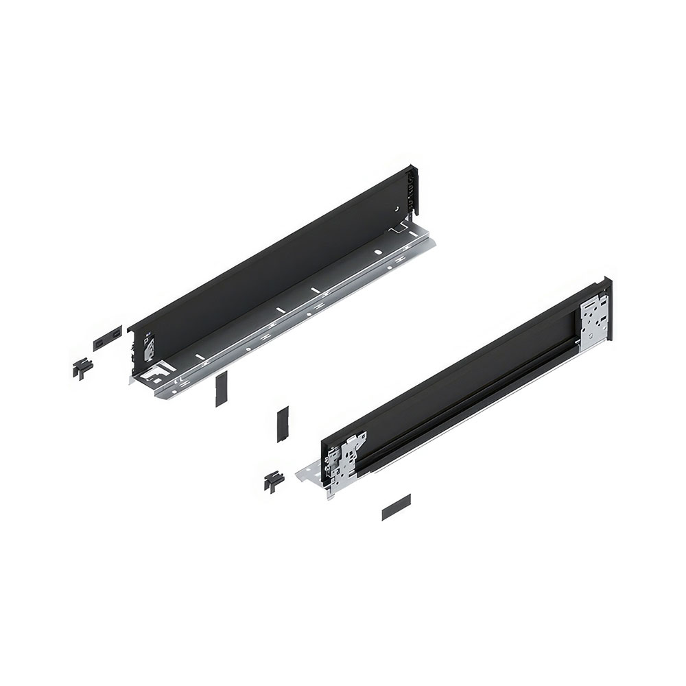 Blum 770M4501S Legrabox SE M Çekmece İç Yanı Sağ+Sol 450mm Karbon Siyah