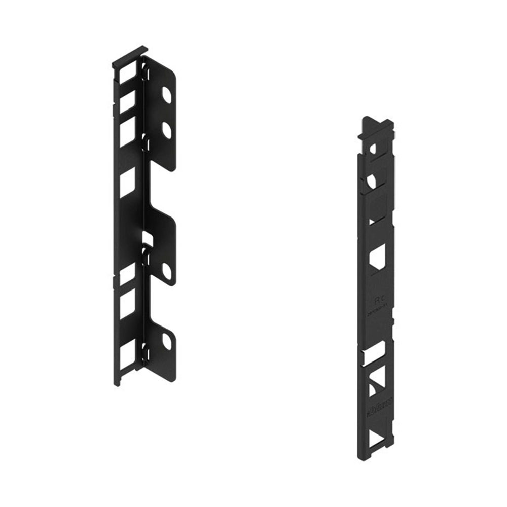 Blum ZB7C000S Legrabox C için Ahşap Arka Sabitleme Braketi Sağ+Sol Carbon Siyah