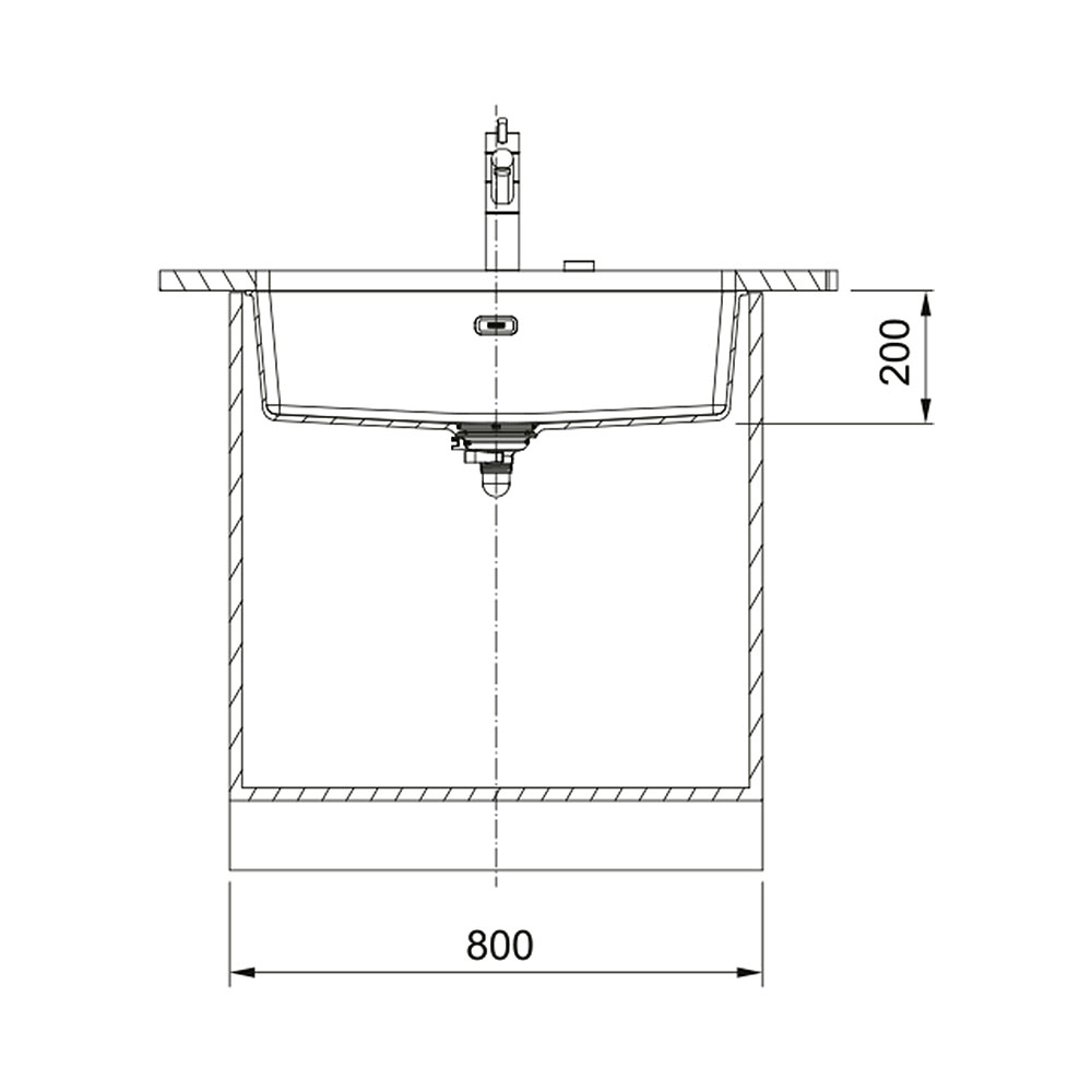 Franke MRG 110-72 Sahara Granit Tezgâh Altı Eviye 753x433 mm