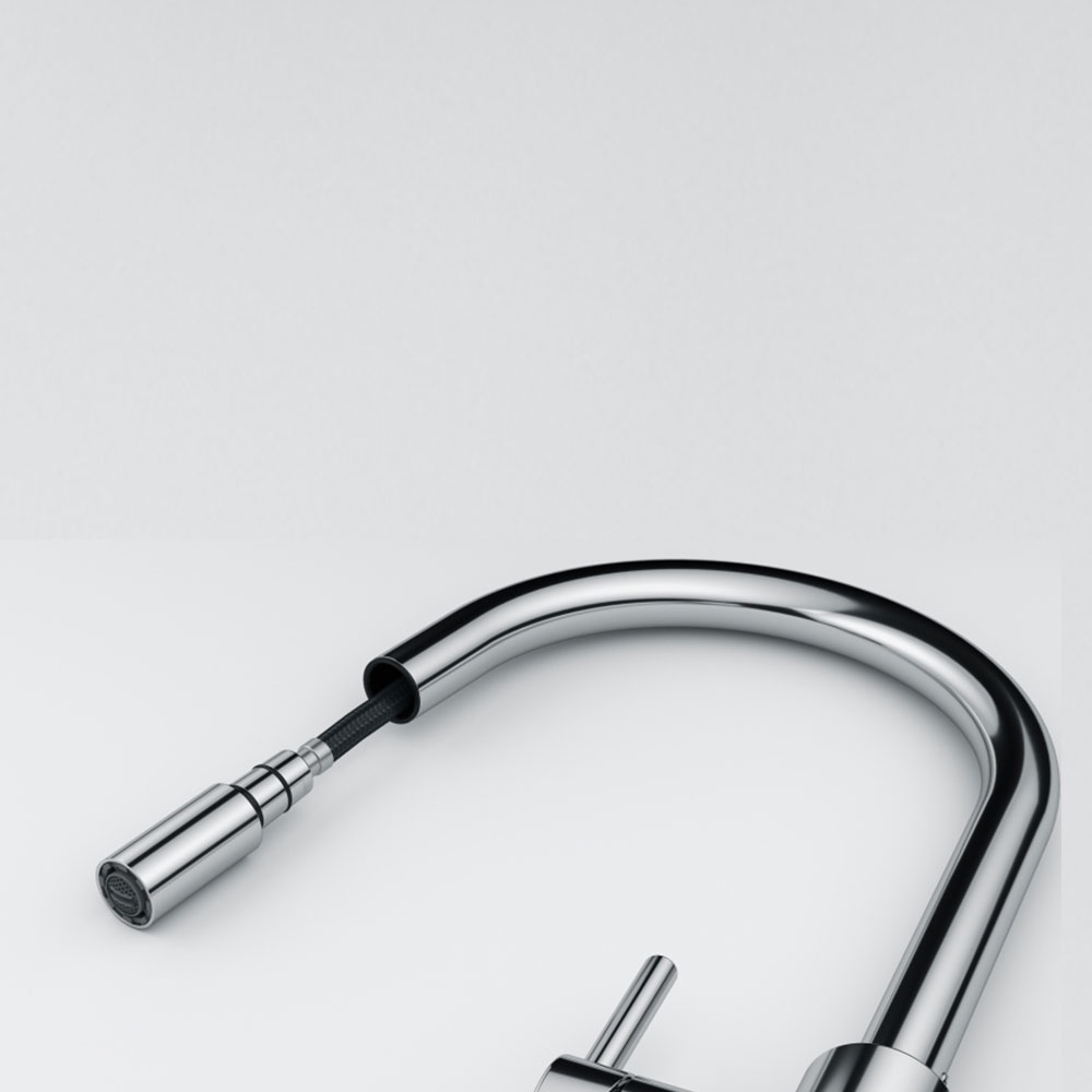 Franke LINA J XL Doccia Krom Spiralli Mutfak Bataryası 360° Dönüşlü