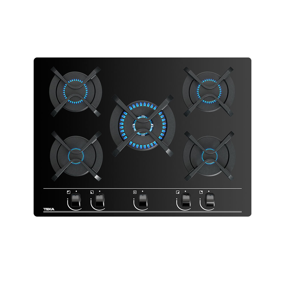 Teka GBC 75030 KBC Siyah 70cm 5 Gözlü Gazlı Ocak