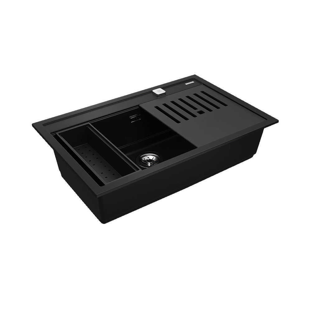 Teka NOVA 80 WS-TG 1B Tegranite+ Siyah XXL Tek Gözlü Evye