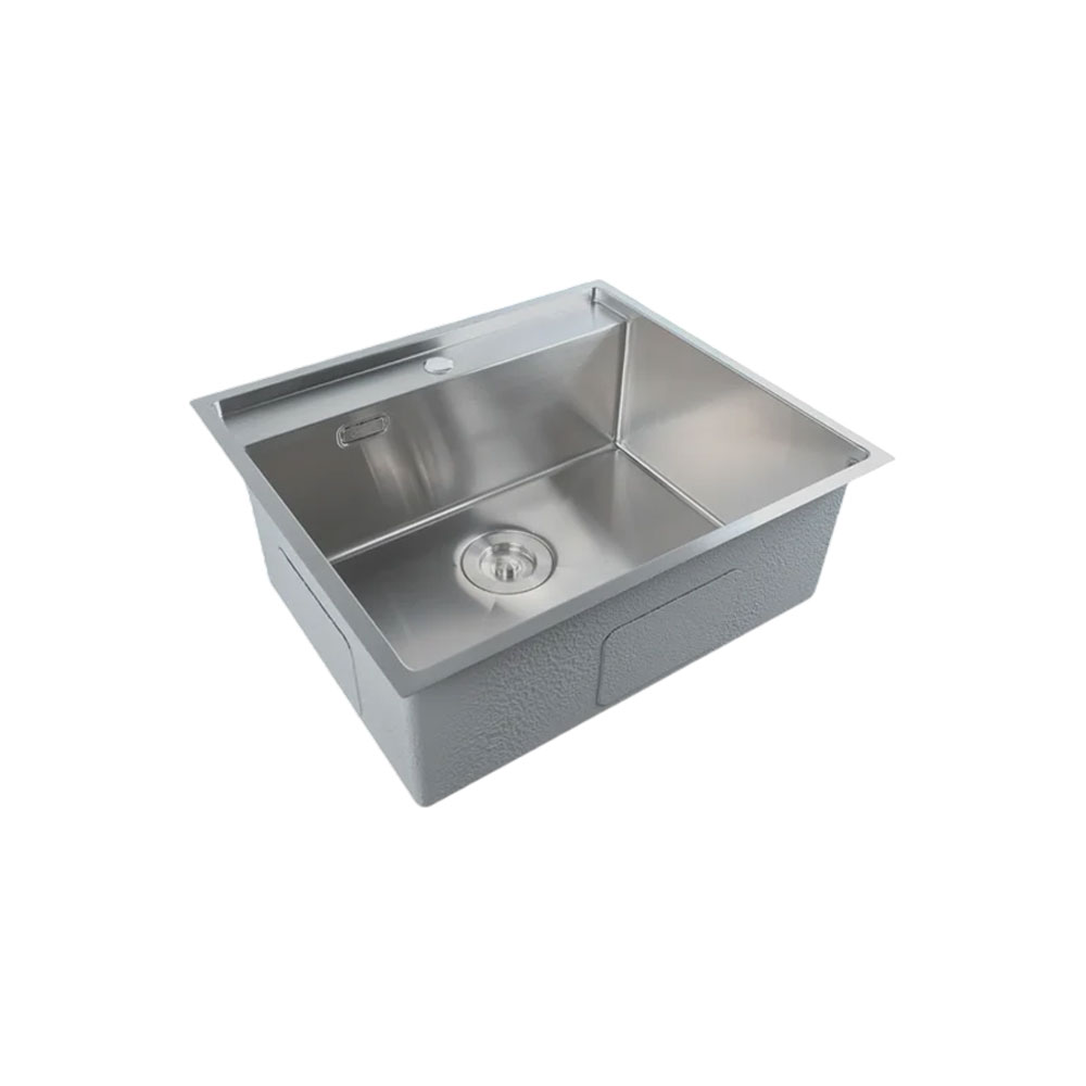 Crauf Poli 6301 Inox Platinum Satin Tek Gözlü El Yapımı Eviye