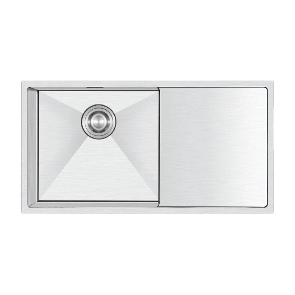 Crauf Via Bella 6072 Inox Platinum Satin Damlalıklı Eviye