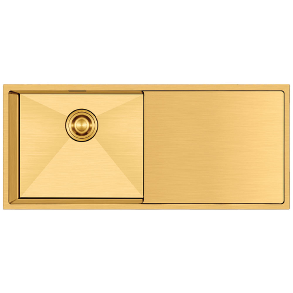 Crauf Via Bella 6074 Pvd Altın Imperial Gold Damlalıklı Eviye