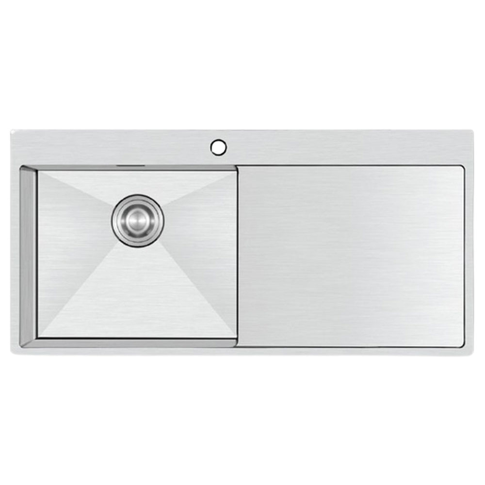 Crauf Via Lattea 6174 Inox Platinum Satin Damlalıklı Eviye