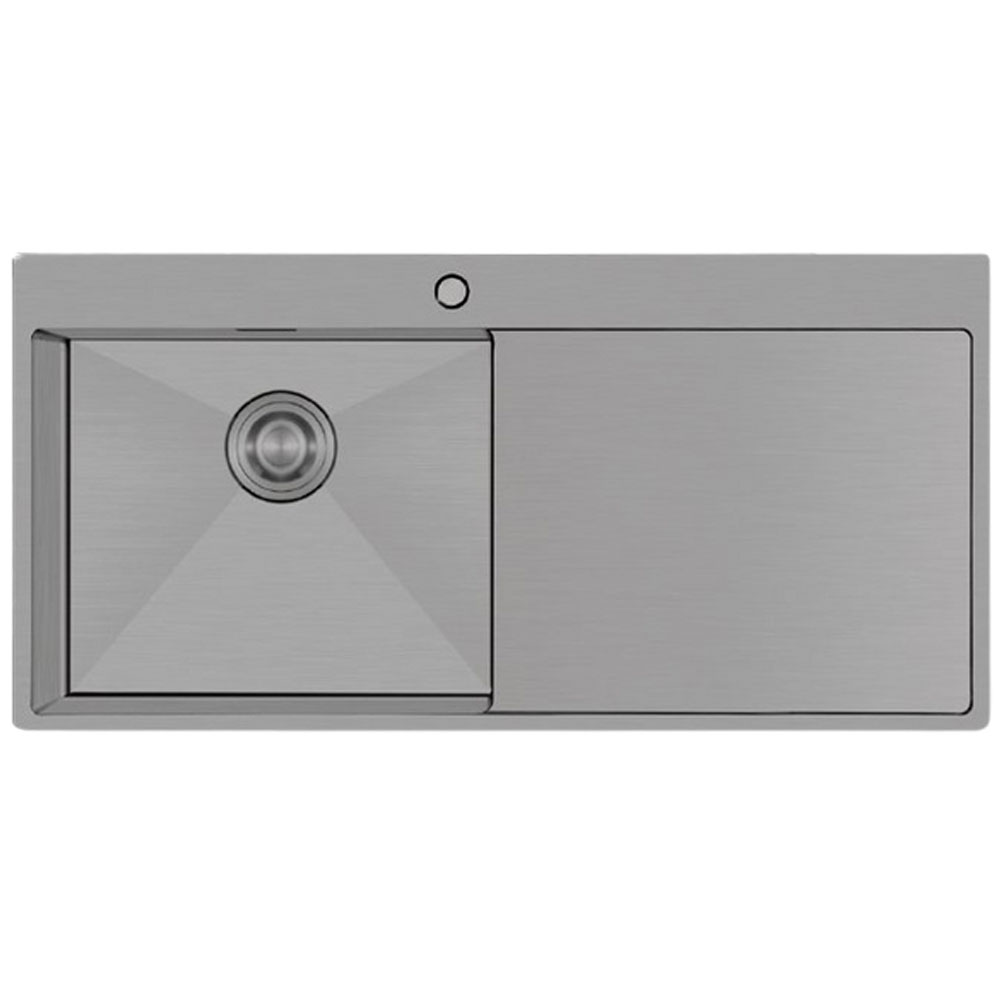 Crauf Via Lattea 6174 Mat Gri Velvet Grey Damlalıklı Eviye