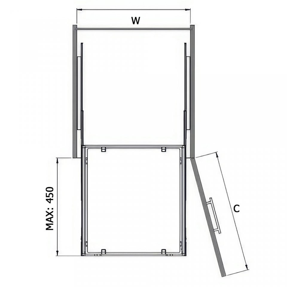 Starax S-2322-A Ahşap Tabanlı Bağımsız Teleskopik Raylı Çekmece
